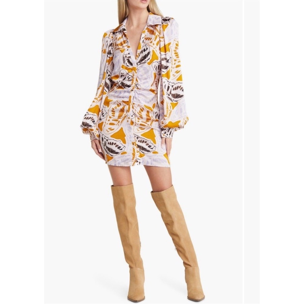 For Love and Lemons Esmeralda Long Sleeve Mini Dress (MSRP: $ 234) Large - Picture 5 of 13
